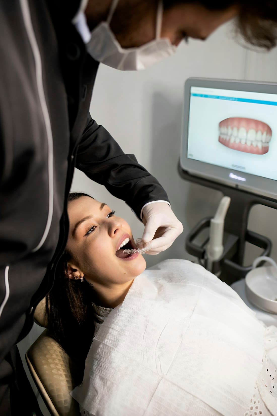 Modern digital smile scanning during a visit